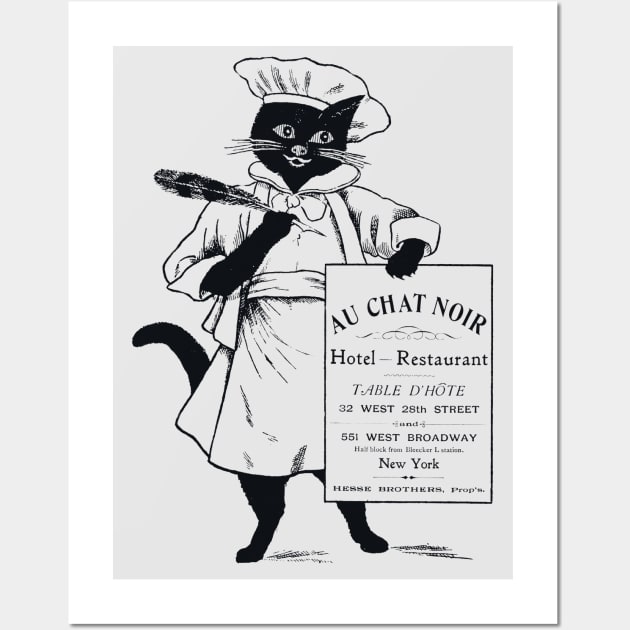 Au Chat Noir Restaurant Wall Art by DCMiller01